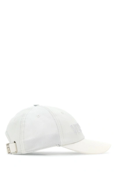 Shop Versace Hats And Headbands In Whitewhite