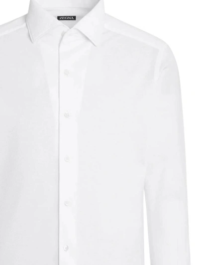 Shop Zegna Shirts In White