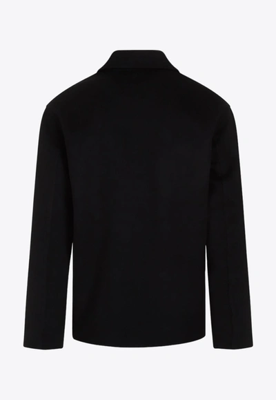 Shop Loewe Anagram Workwear Jacket In Black