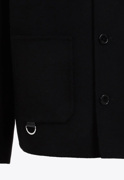 Shop Loewe Anagram Workwear Jacket In Black