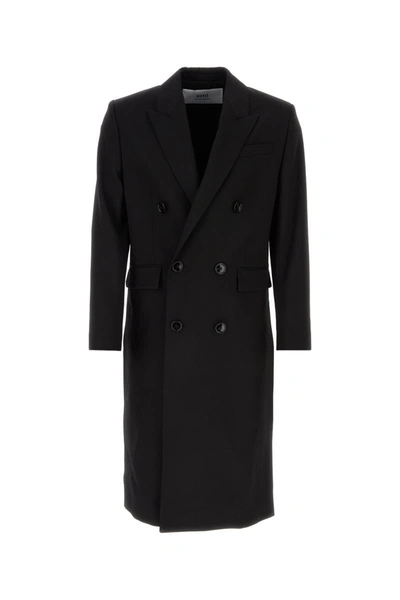 Shop Ami Alexandre Mattiussi Ami Coats In Black