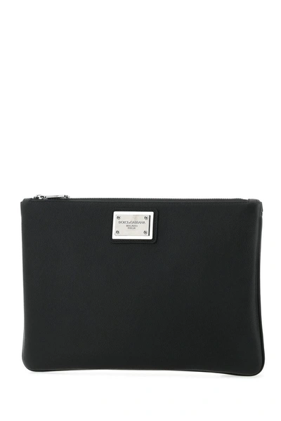 Dolce & Gabbana Dolce&gabbana Pochette Uomo Pelle Nero In 8b956
