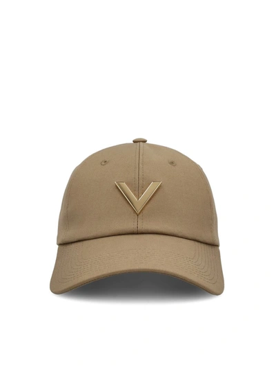Shop Valentino Garavani Hats In Beige