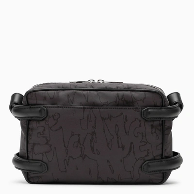 Shop Alexander Mcqueen Alexander Mc Queen Black Camera Bag With Leather Details