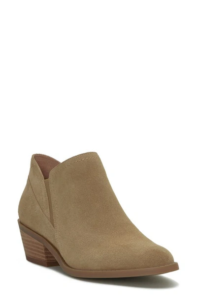 Shop Lucky Brand Fionan Bootie In Distressed Oil Suede