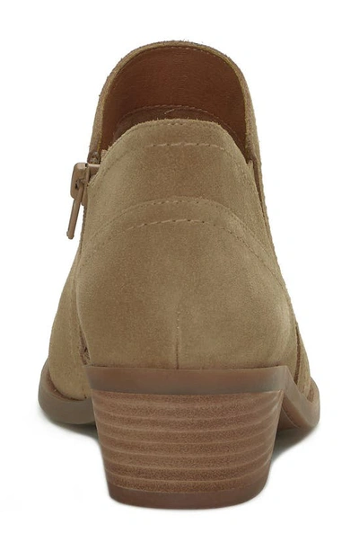 Shop Lucky Brand Fionan Bootie In Distressed Oil Suede