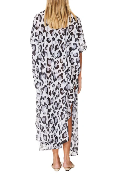 Ranee's Leopard Duster In Black And White