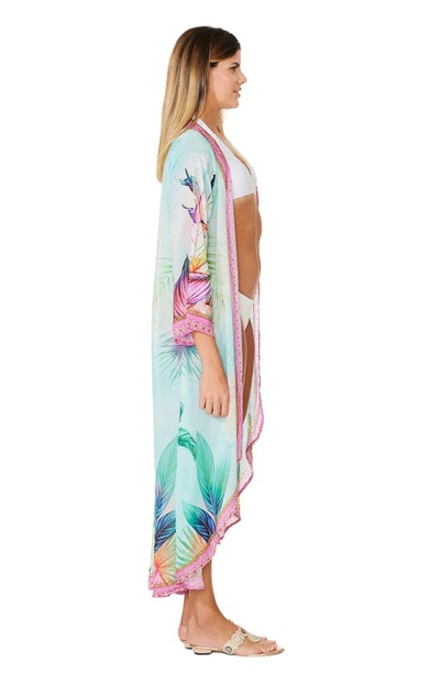 Ranee's Tropical Paradise Duster In Blue Multi