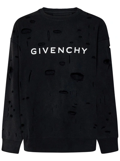 Shop Givenchy Archetype Sweatshirt In Nero