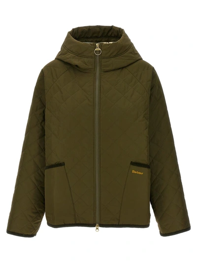 Shop Barbour 'glamis' Hooded Jacket In Green