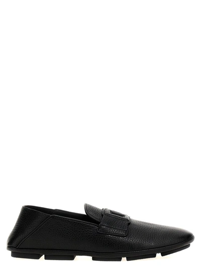 Shop Dolce & Gabbana 'driver' Loafers In Black