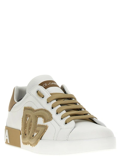 Shop Dolce & Gabbana 'portofino' Sneakers In Beige