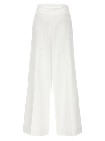 Shop Fabiana Filippi Pleated Tailored Trousers In White