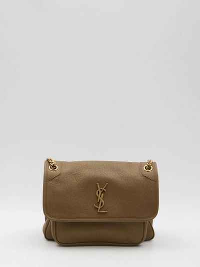 Shop Saint Laurent Niki Medium Bag In Brown