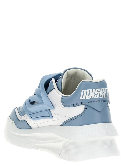 Shop Versace 'odissea' Sneakers In Blue