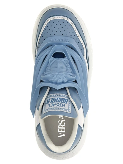 Shop Versace 'odissea' Sneakers In Blue