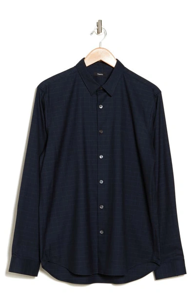 THEORY THEORY RAMMY CHECK BUTTON-UP SHIRT 