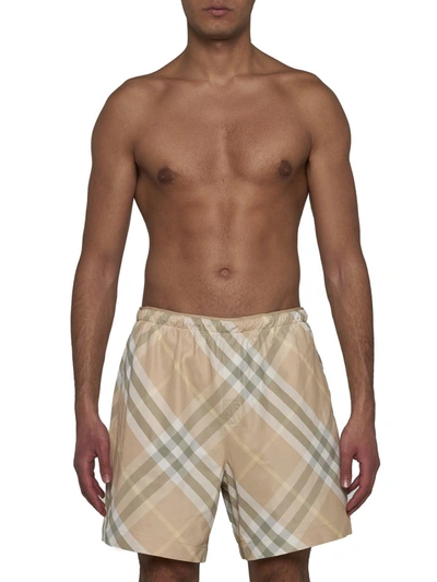 Shop Burberry Sea Clothing In Flax Ip Check
