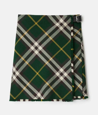 Shop Burberry Skirts In Green