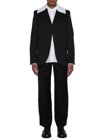Shop Comme Des Garçons Homme Deux Comme Des Garcons Homme Plus Jackets In Black X White