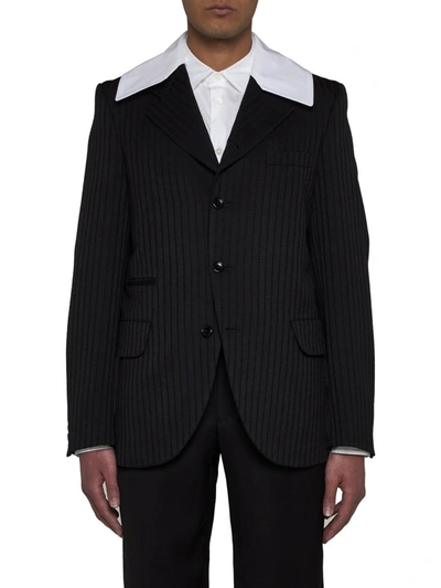 Shop Comme Des Garçons Homme Deux Comme Des Garcons Homme Plus Jackets In Black X White