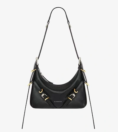 Shop Givenchy Mini "voyou" Crossbody  Bag In Leather In Black