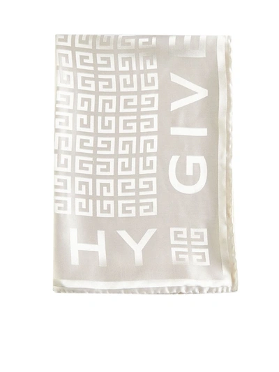 Shop Givenchy Silk Scarfs In White