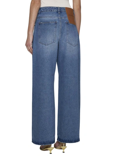 Shop Jacquemus Jeans In Blue/tabac 2