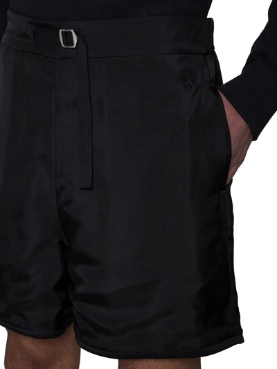 Shop Jil Sander Shorts In Black (001 + 001)