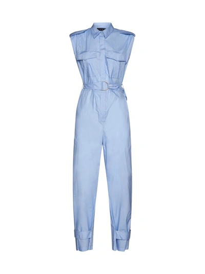 Shop Kaos Icona Trousers In Clear Blue