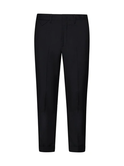 Shop Low Brand Trousers In Jet Black