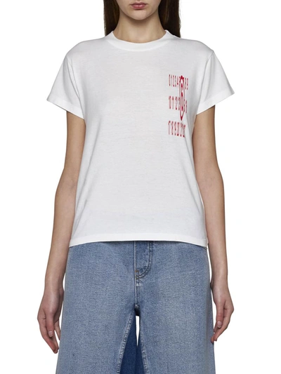 Shop Mm6 Maison Margiela T-shirts And Polos In Beige