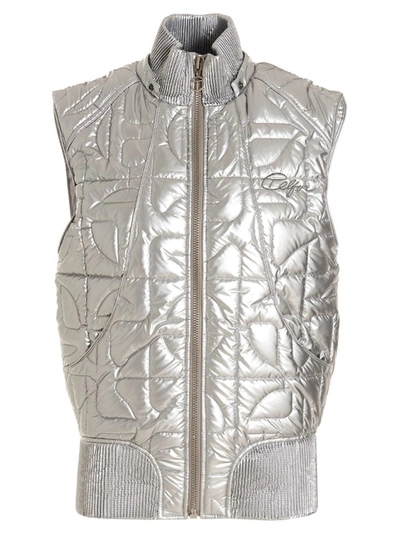 Shop Moose Knuckles X Telfar Vest In Silver
