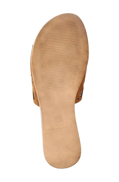 Shop Bella Vita Cas-italy Wedge Slide Sandal In Whiskey Italian Leather