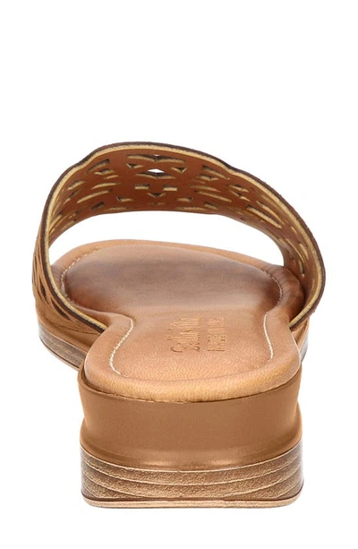 Bella Vita Women's Italy Cas-italy Italy Slide Sandals In Whiskey Italian Leather