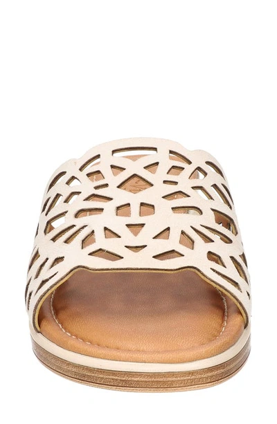 Bella Vita Women's Italy Cas-italy Italy Slide Sandals In Stone Italian Leather