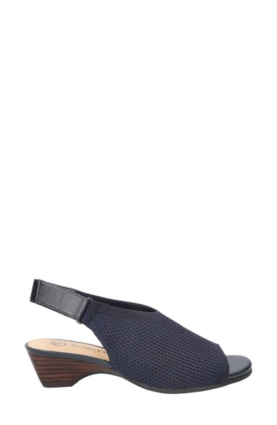 Bella Vita Marin Slingback Sandal In Navy Knit