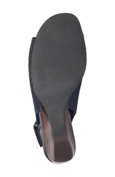 Bella Vita Marin Slingback Sandal In Navy Knit