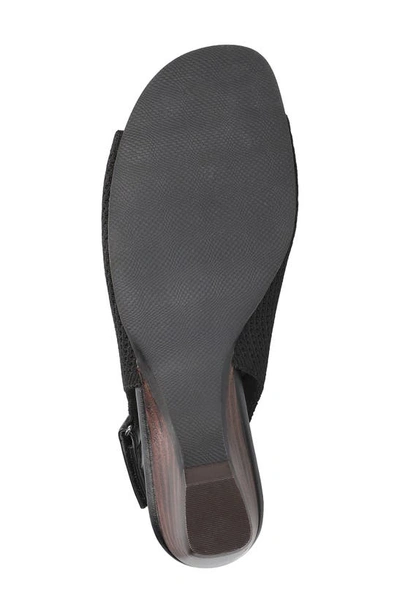 Bella Vita Marin Slingback Sandal In Black Knit