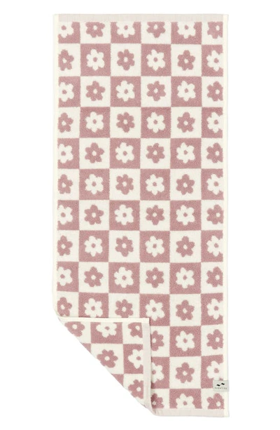 Shop Slowtide Gigi Floral Cotton Hand Towel In Ube