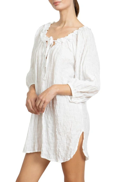 Shop Robin Piccone Fiona Cover-up Tunic In White