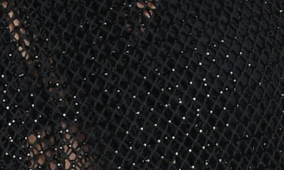 Shop L Agence L'agence Maribel Rhinestone Sheer Cover-up Pareo In Black