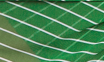 Shop Sea Level Stripe Mesh Swim Wrap Cover-up In Green