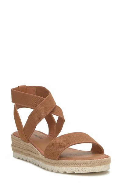 Shop Lucky Brand Thimba Ankle Wrap Espadrille Sandal In Sunburn Linels