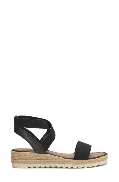 Shop Lucky Brand Thimba Ankle Wrap Espadrille Sandal In Black Linels