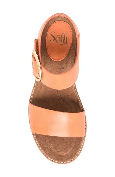 Shop Söfft Bali Sandal In Orange