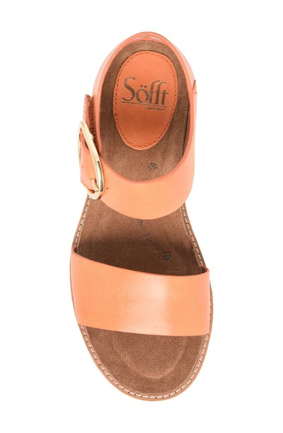 Söfft Bali Sandal In Orange