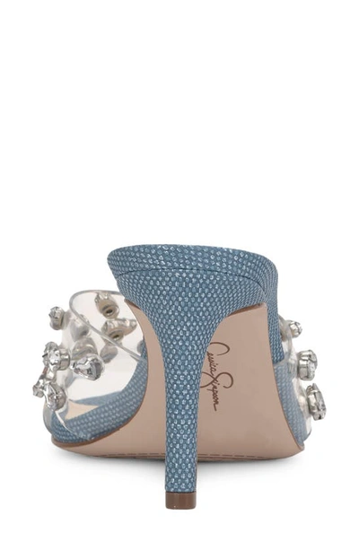 Shop Jessica Simpson Primana Slide Sandal In Clear/ Light Blue