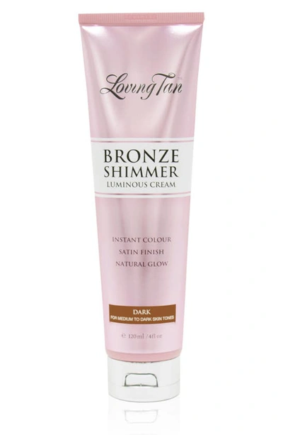 Shop Loving Tan Bronzer Shimmer Luminous Cream, 4 oz In Dark