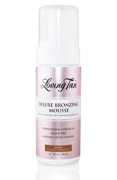 Shop Loving Tan Deluxe Bronzing Mousse Self Tanner, 4 oz In Dark